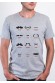 Moustache style Tee-shirt Homme