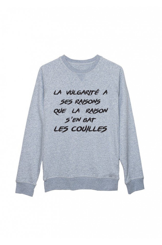 T-shirt Humour Homme 'La Vulgarité A Ses Raisons' - Coton Noir, Taille Standard