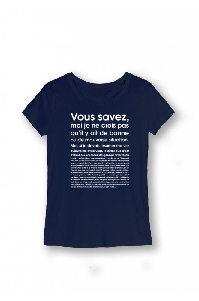 tee shirt femme inscription