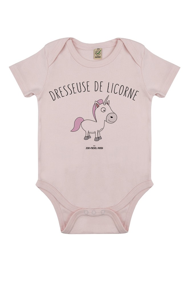 Body Bébé Garçon Personnalisé Avec Prénom - Motif Licorne Et Dab, 100% Coton, Réf 38