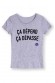 Ça dépend ça dépasse T-shirt Femme Col Rond