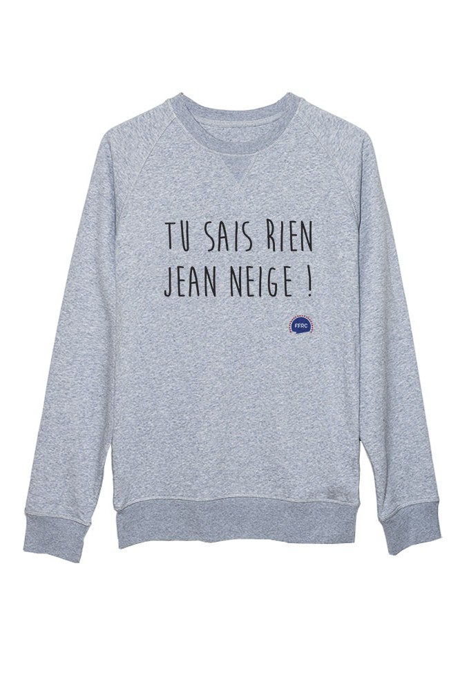 Sweat jean neige Federation Francaise de la replique culte