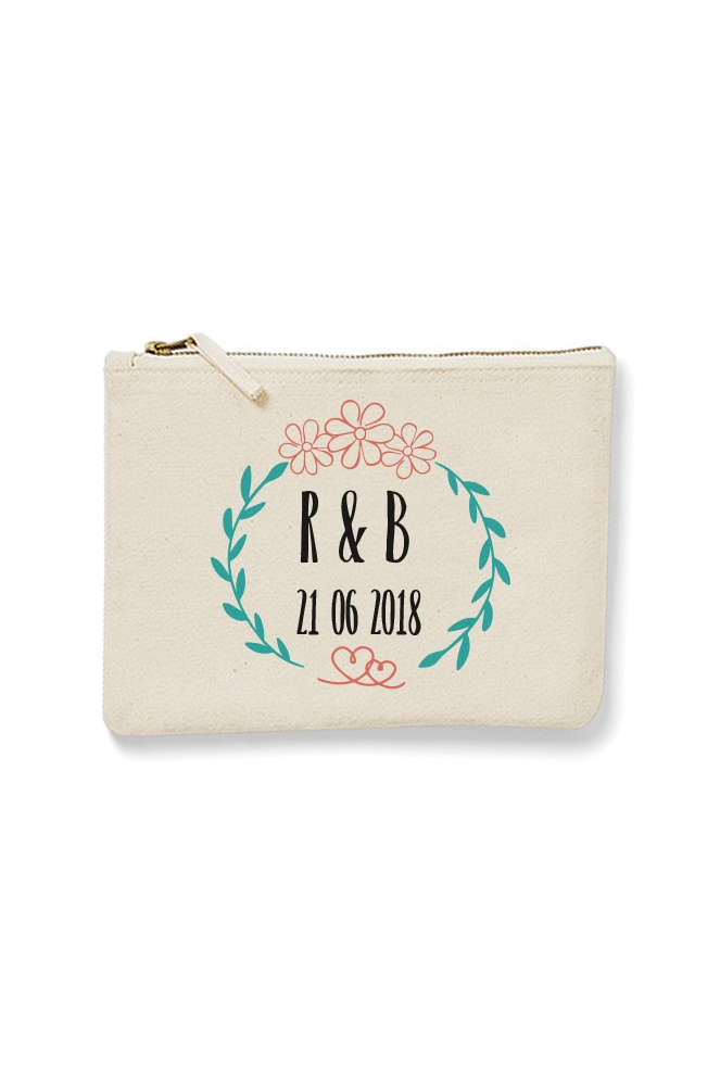 La pochette personnalisable pour Mariage avec Initiales