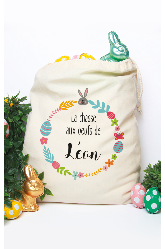 TOTE BAG, MINI TOTE OU SAC A CORDELETTES PERSONNALISABLES Lapin