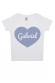 Coeur - T-shirt Bébé à personnaliser