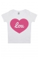 Coeur - T-shirt Bébé à personnaliser