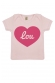 Coeur - T-shirt Bébé à personnaliser