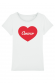 T-shirt personnalisable coeur - Femme