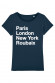PARIS LONDON NY - T-shirt Femme à personnaliser