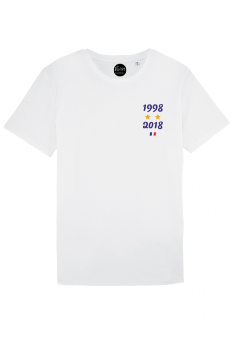tee shirt 2 etoiles champion du monde