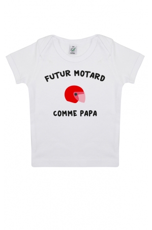 T Shirt Pour Bebe Futur Motard Comme Papa