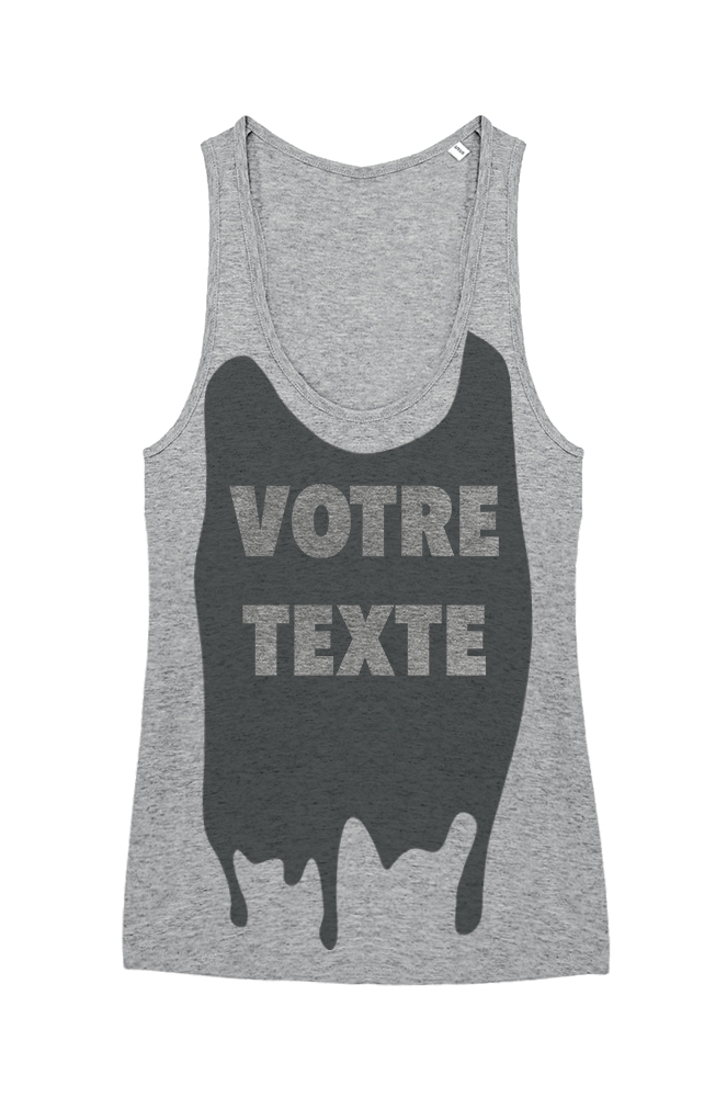 Vêtement Coton Sur Mesure Débardeur Personnalisable Avec Texte