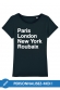 PARIS LONDON NY - T-shirt Femme à personnaliser