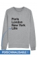 PARIS LONDON NY - Sweat Homme à personnaliser