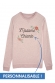  Sweat Madame personnalisable Fleurs