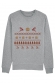 Pull Moche burger de Noël- Sweat Homme