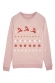 Pull Moche Cerf de Noël- Sweat Femme