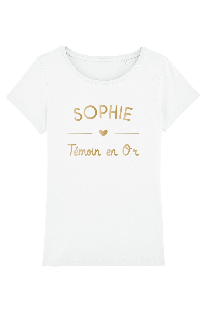 t shirt femme or