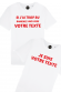 Si j'ai trop bu Ramenez-moi vers + prénom - Box Duo - T-shirt Personnalisable