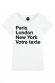 PARIS LONDON NY - T-shirt Femme à personnaliser