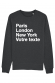 PARIS LONDON NY - Sweat Femme à personnaliser