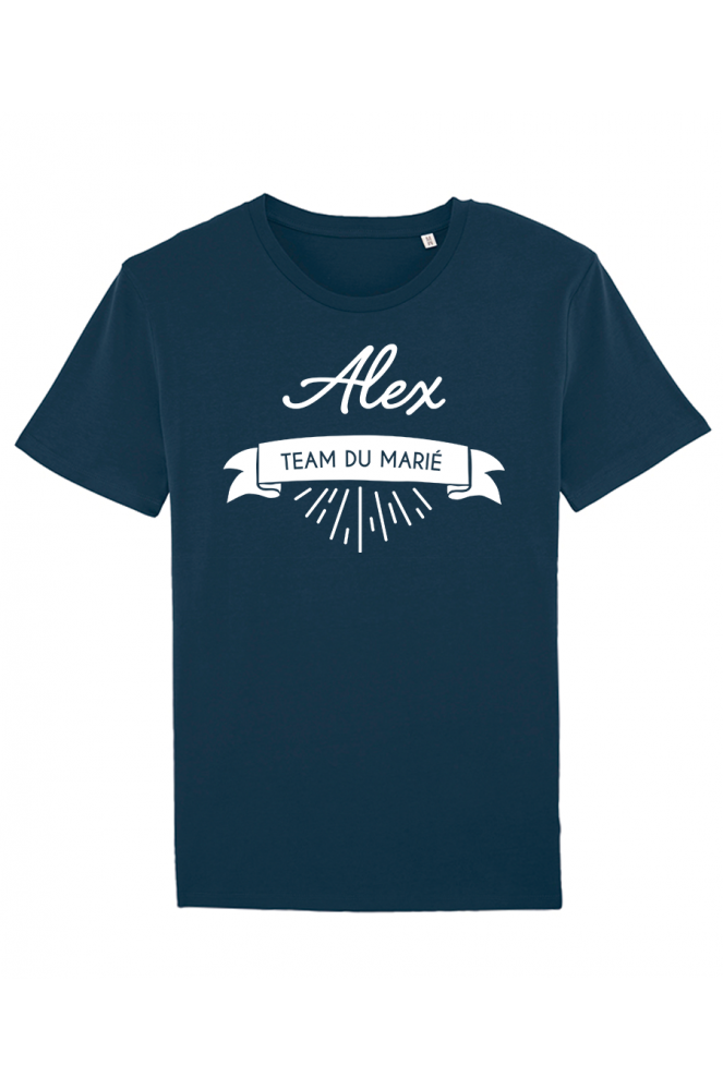 T Shirt Homme Futur Marie Banderole Personnalisable Pour Evg Ou Mariage