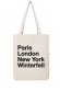 Paris Winterfell Tote bag