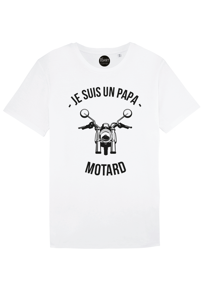 T-shirts Homme Col Rond Papa motard I Tshirt Corner