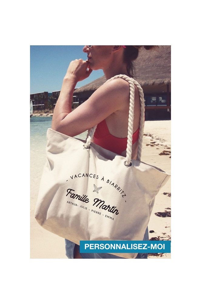 sac de plage personnalisable