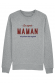 Sweat Femme Super maman personnalisable