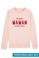 Sweat Femme Super maman personnalisable