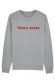 Sweat Homme Votre texte - Effet Velours