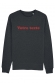 Sweat Homme Votre texte - Effet Velours