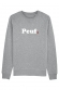 Sweat Homme Peuf. - Effet Velours