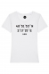 T-shirt Femme - Coordonnées gps personnalisable