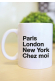 Mug Paris London Ny Chez Moi
