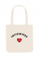 Tote bag - Métier coeur personnalisable