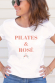 T-shirt Femme - Pilates et rosé