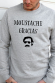 Moustache gracias - Sweat Homme
