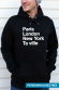 PARIS LONDON NY - Sweat à capuche personnalisable