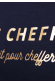 Une cheffe c'est fait pour cheffer - Sweat Femme - impression or rose