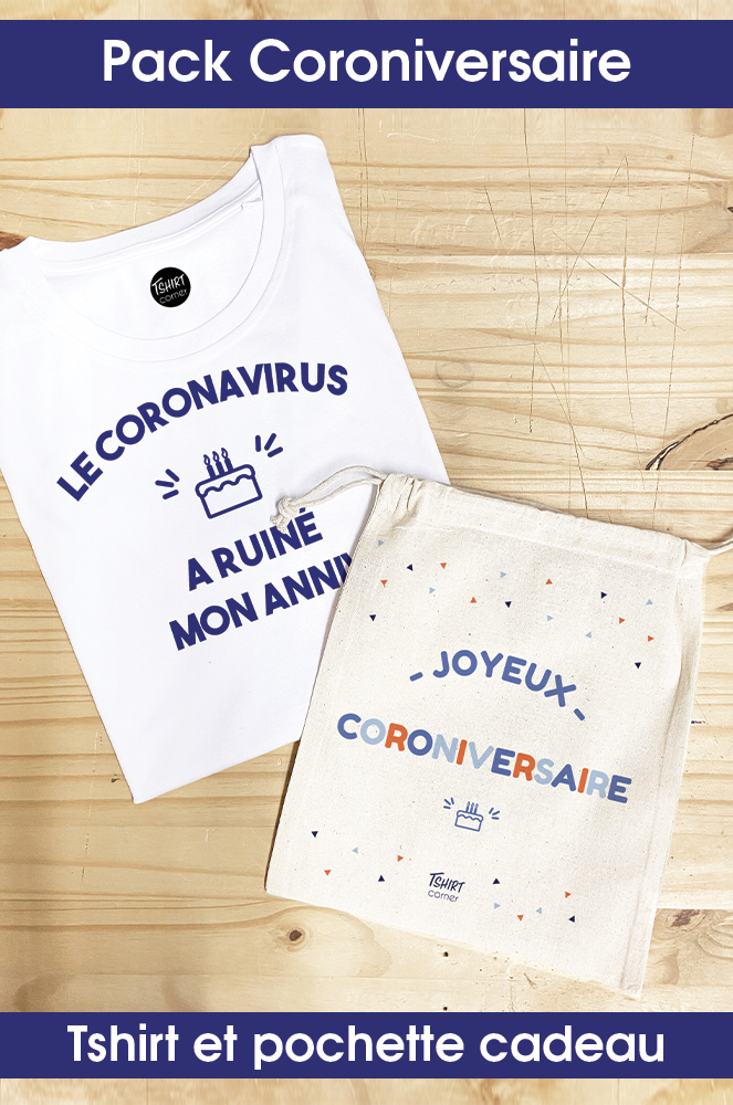 Pack Coroniversaire Tshirt Le Coronavirus A Ruine Mon Anniv Et Pochette Cadeau Pack Coroniversaire Tshirt Le Coronavirus A Ruine Mon Anniv Et Pochette Cadeau