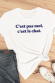 T-shirt femme - C'est pas moi, c'est le chat (effet velours)