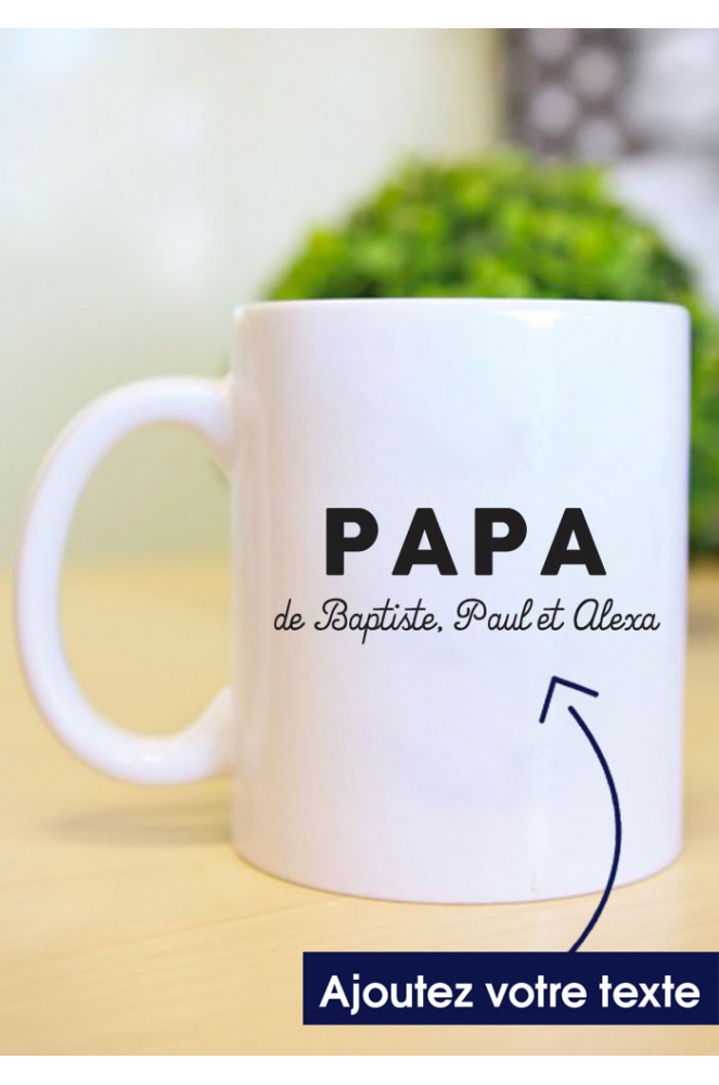 Tasse personnalisée Définition Papa avec photo