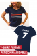 T-shirt Femme - Supporter France Personnalisable (non officiel) 