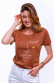 T-shirt femme - yellow blink - Effet velours