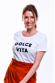 T-shirt femme - Dolce Vita - Effet Velours