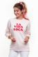 La vida Loca - Sweat Femme - Inscription velours 