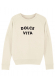 Dolce Vita - Sweat Femme - Inscription velours 