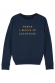 Maman a besoin de champagne - Sweat Femme - Inscription glitter 